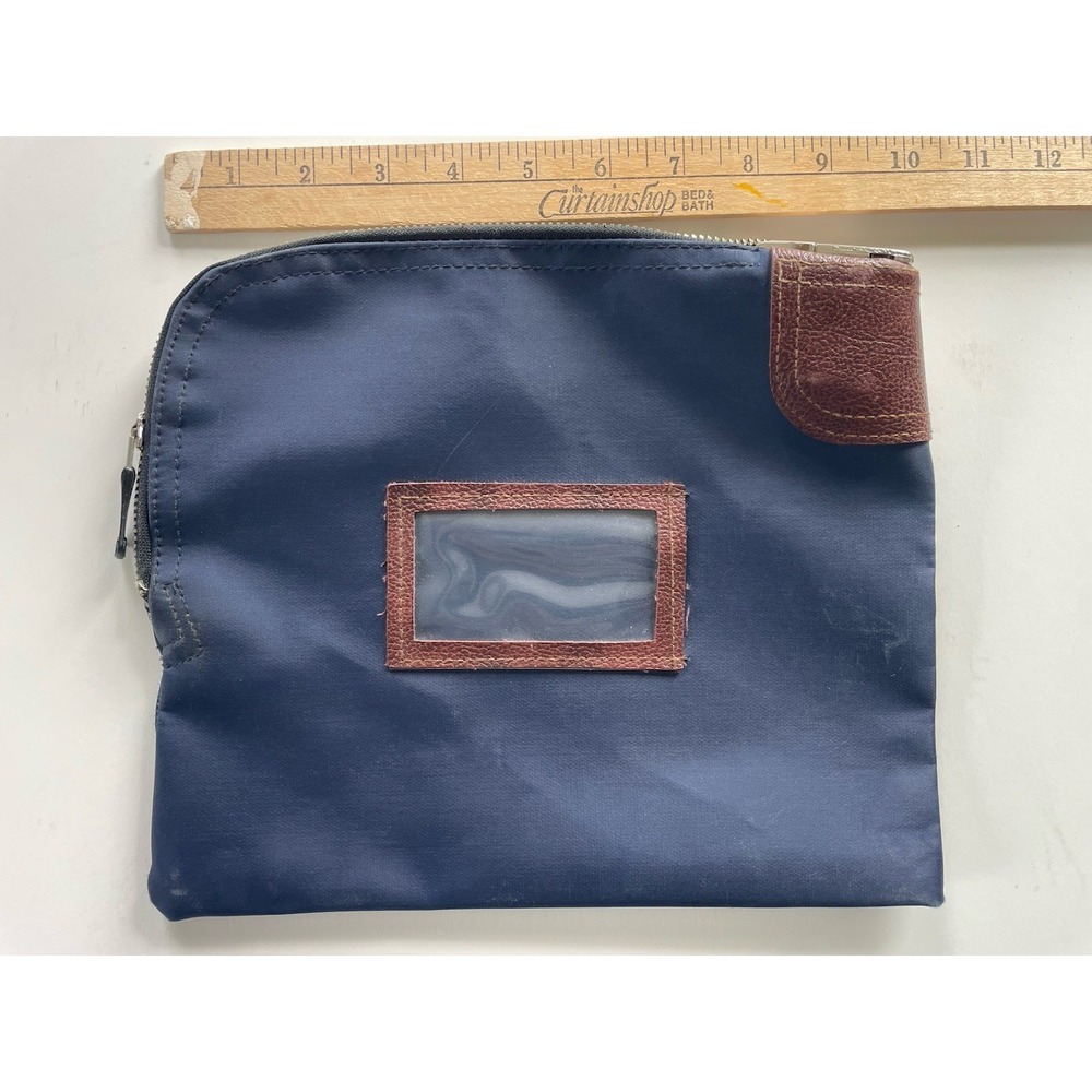 Vintage Peoples Heritage Bank 1875 Bank Deposit Zip Pouch Bag Locking No Key - Picture 2 of 15